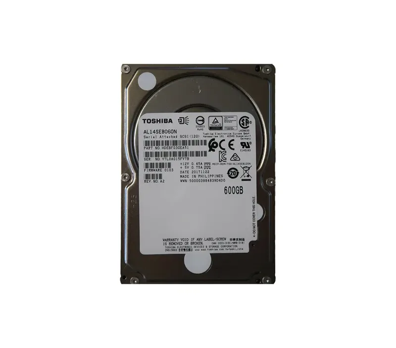 HDEBF03GEA51 - Toshiba 600GB 10000RPM SAS 12Gb/s 128MB Cache 2.5-inch Hard Drive