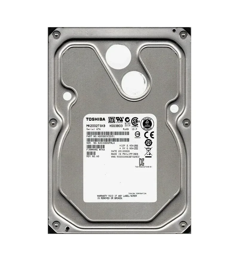 HDERR13GEA51 - Toshiba 2TB 7200RPM 128MB Cache 3.5-inch SATA 6GB/s Hard Drive