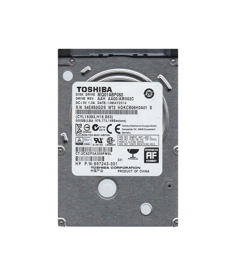 HDKCB06H0A01 - Toshiba 500GB 5400RPM SATA 6Gb/s 2.5-inch Hard Drive