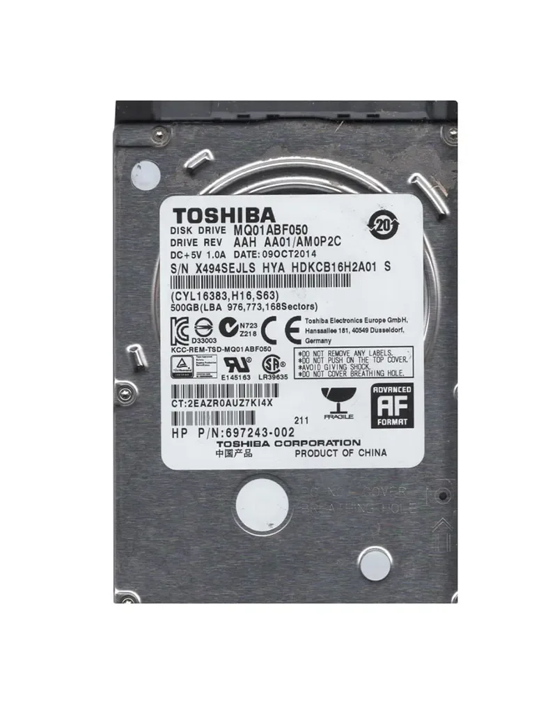 HDKCB16H2A01 - Toshiba 500GB 5400RPM SATA 6Gb/s 2.5-inch Hard Drive