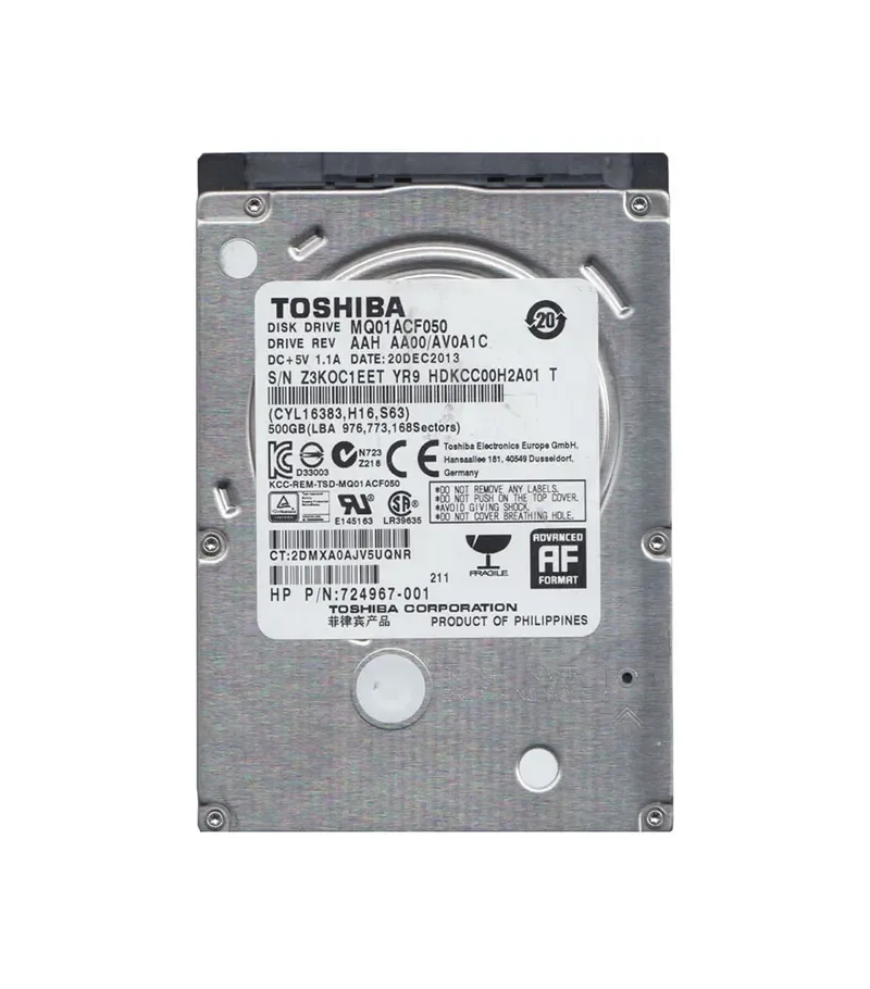 HDKCC00H2A01 - Toshiba 500GB 7200RPM SATA 6Gb/s 2.5-inch Hard Drive