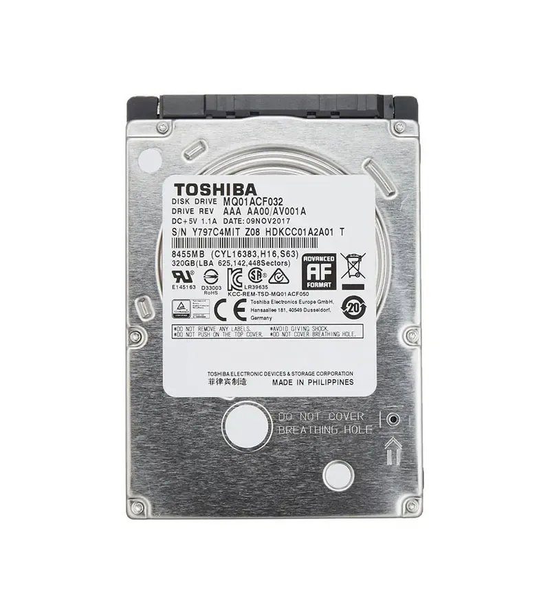 HDKCC01A2A01 - Toshiba 320GB 7200RPM SATA 6Gb/s 2.5-inch Hard Drive
