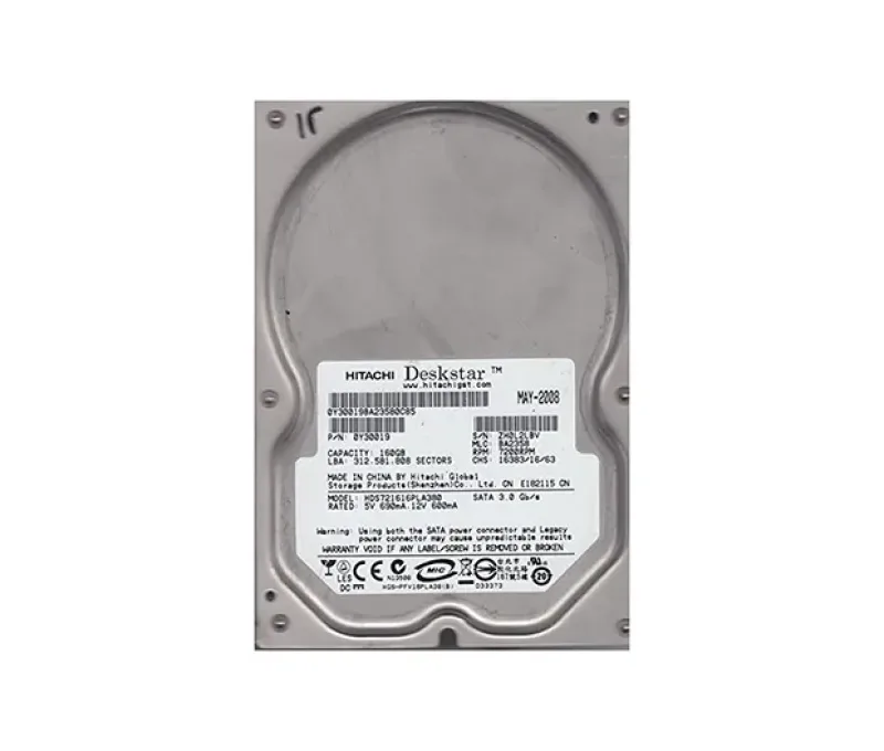 HDS721616PLA380 - Hitachi Deskstar 160GB 7200RPM SATA 3Gb/s 8MB Cache 3.5-inch Hard Drive