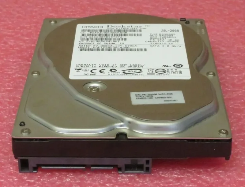 HDT725025DLA380 - Hitachi Deskstar T7K500 250GB 7200RPM SATA 3Gb/s 8MB Cache 3.5-inch Hard Drive