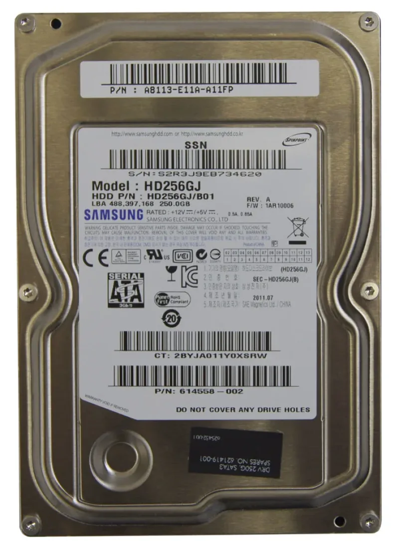 Samsung HE253GJ/D Spinpoint F3R 250GB 7200RPM SATA 3Gb/s 16MB Cache 3.5-inch Hard Drive