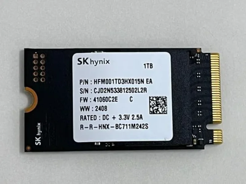 Hynix HFM001TD3HX015N BC711 1TB PCI Express 3.0 x4 NVMe M.2 2242 Client Solid State Drive. In Stock