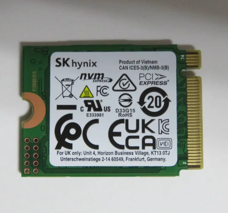 Hynix HFS256GEM3X174N PVC10 256GB PCI Express 4.0 x4 NVMe M.2 2230 Client Solid State Drive. In Stock