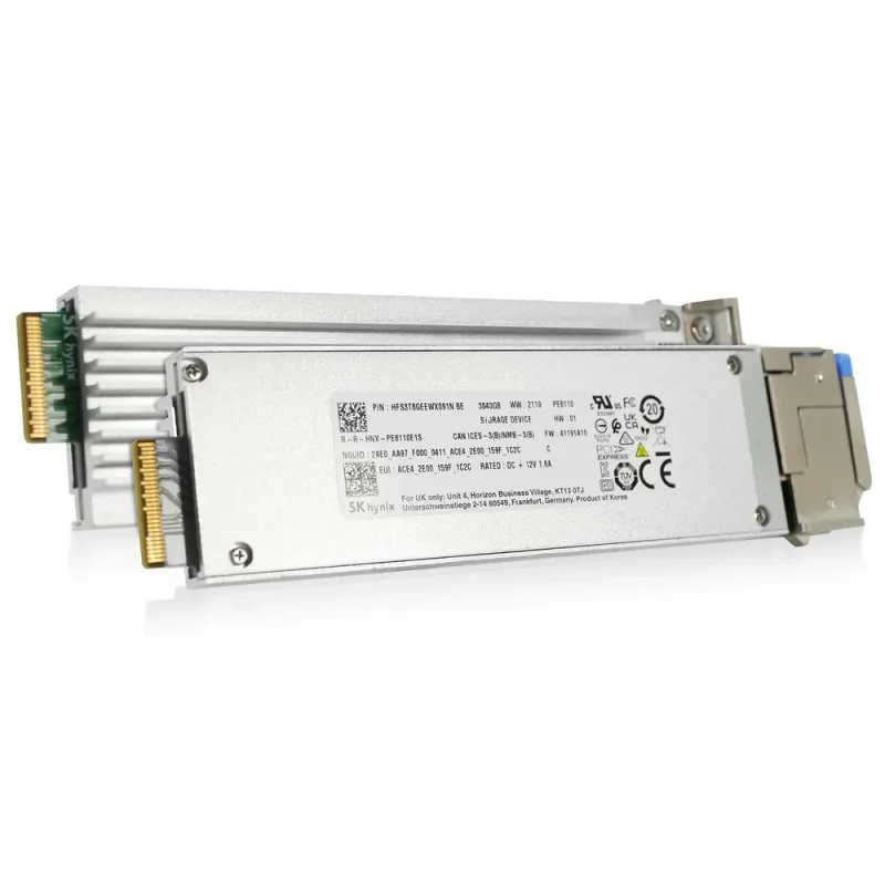 Hynix HFS3T8GEEWX091N PE8110 3.84TB 4D V6 TLC PCI Express 4.0 x4 NVMe Read Intensive E1.S 15mm Enterprise Solid State Drive. In Stock