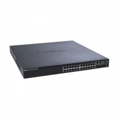 HG682 - Dell PowerConnect 6200 Series 6224P 24 x Ports PoE 10/100/1000Base-T + 4 x Ports Shared SFP Rack-mountable Layer 3 Managed Gigabit Ethernet Switch