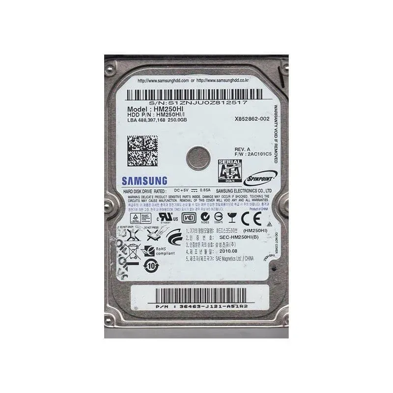 Samsung HM250HI/D Spinpoint M7 250GB 5400RPM SATA 3Gb/s 8MB Cache 2.5-inch Hard Drive