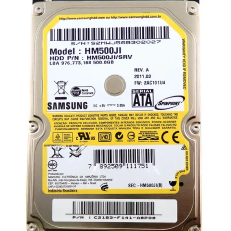 Samsung HM641JI/SON Spinpoint M7E 640GB 5400RPM SATA 3Gb/s 8MB Cache 2.5-inch Hard Drive