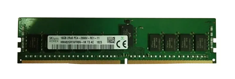 HMA82GR7AFR8N-VKT3 - Hynix 16GB DDR4-2666MHz PC4-21300 ECC Registered CL19 288-Pin DIMM 1.2V Dual Rank Memory Module