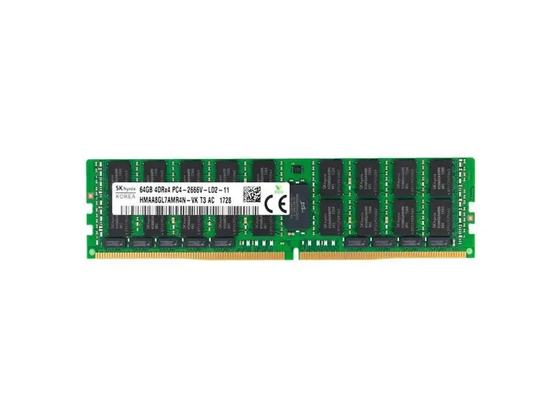 HMAA8GL7AMR4N-VKT3 - Hynix 64GB DDR4-2666MHz PC4-21300 ECC Registered CL19 288-Pin Load Reduced DIMM 1.2V Quad Rank Memory Module