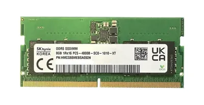 HMCG66MEBSA092NAA - Hynix 8GB DDR5-4800MHz/PC5-38400 Non-ECC Unbuffered CL40 262-Pin SODIMM 1.1V Single Rank Memory Module