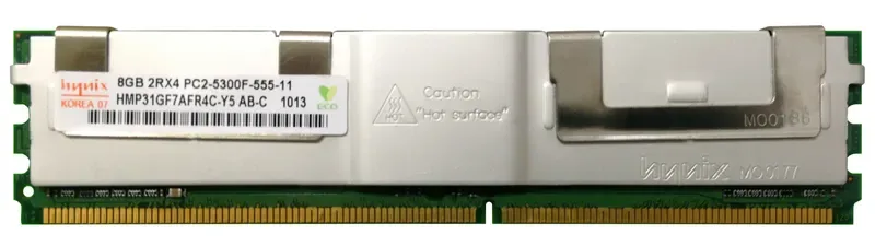 HMP31GF7AFR4C-Y5 AB-C - Hynix 8GB DDR2-667MHz ECC Fully Buffered CL5 240-Pin DIMM 1.8V 2R Memory Module