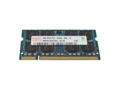 HMP351S6AFR8C-S6-AB - Hynix 4GB DDR2-800MHz PC2-6400 non-ECC Unbuffered CL6 200-Pin SoDimm Dual Rank Memory Module