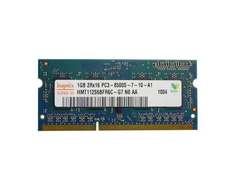 HMT112S6BFR6C-G7N0-AA - Hynix 1GB PC3-8500 DDR3-1066MHz non-ECC Unbuffered CL7 SoDIMM Dual-Rank Memory Module