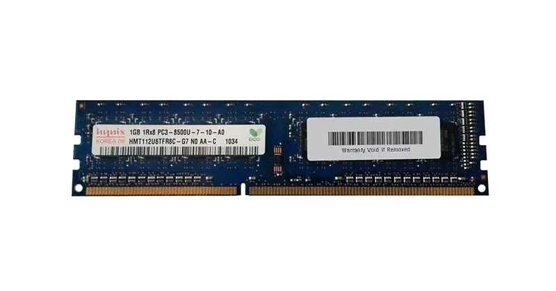 HMT112U6TFR8C-G7N0-AA-C - Hynix 1GB PC3-8500 DDR3-1066MHz non-ECC Unbuffered CL7 UDIMM Single-Rank Memory Module