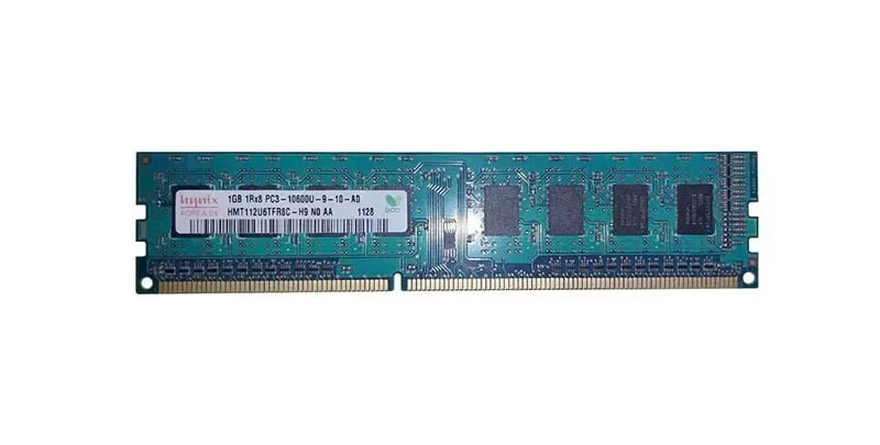 HMT112U6TFR8C-H9N0-AA - Hynix 1GB PC3-10600 DDR3-1333MHz non-ECC Unbuffered CL9 UDIMM Single-Rank Memory Module