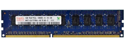 HMT112U7TFR8A-H9T0 - Hynix 1GB DDR3-1333MHz PC3-10600 ECC Unbuffered CL9 240-Pin DIMM Single Rank Memory Module
