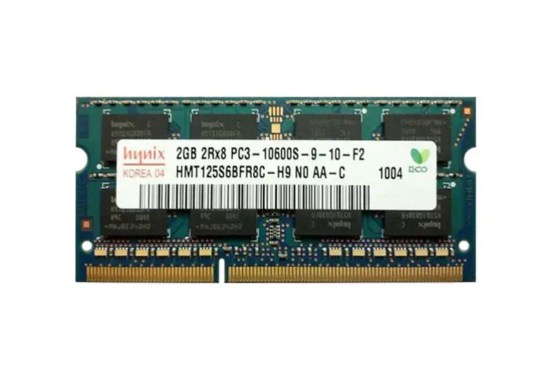 HMT125S6BFR8C-H9N0-AA-C - Hynix 2GB PC3-10600 DDR3-1333MHz non-ECC Unbuffered CL9 SoDIMM Dual-Rank Memory Module
