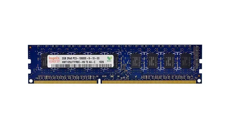 HMT125U7TFR8C-H9T0-AA-C - Hynix 2GB PC3-10600 DDR3-1333MHz ECC Unbuffered CL9 UDIMM Dual-Rank Memory Module