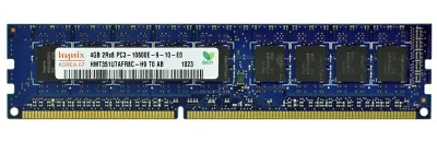 HMT351U7AFR8C-H9T0 - Hynix 4GB DDR3-1333MHz PC3-10600 ECC Unbuffered CL9 240-Pin DIMM Dual Rank Memory Module