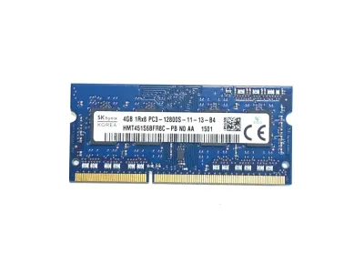 HMT451S6BFR8C-PB - Hynix 4GB DDR3-1600MHz PC3-12800 non-ECC Unbuffered CL11 204-Pin SoDimm Single Rank Memory Module