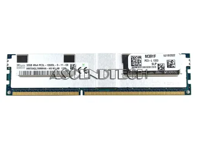 HMTA4GV7AHR4C-H9 - Hynix 32GB DDR3-1333MHz PC3-10600 ECC Registered CL9 240-Pin DIMM Very Low Profile (VLP) Quad Rank Memory Module