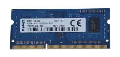 HP687515-H66-MCN - Kingston 4GB PC3-12800 DDR3-1600MHz non-ECC Unbuffered CL11 SoDIMM 1.35V Single-Rank Memory Module