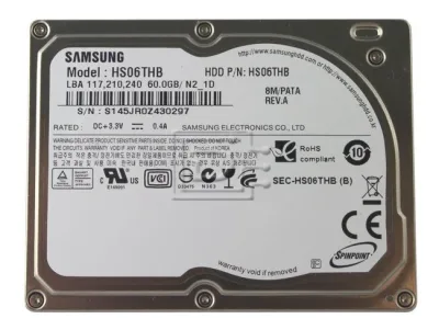 Samsung HS06THB/D 60GB 4200RPM ATA-100 8MB Cache 1.8-inch Hard Drive