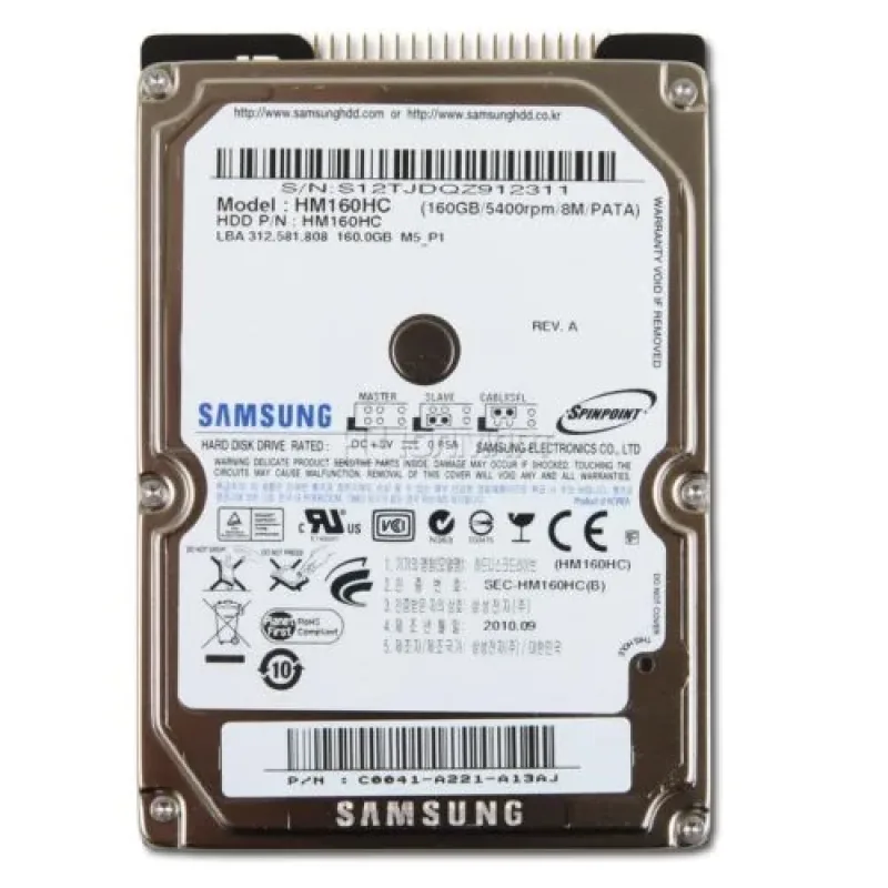 Samsung HS161JQ/A Spinpoint N2 160GB 4200RPM ATA-100 2MB Cache 1.8-inch Hard Drive