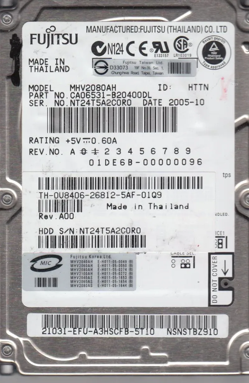 HTC368030H5CE00 - Hitachi Travelstar C3K80 30GB 3600RPM IDE Ultra ATA/100 (ATA-6) 128KB Cache 1.8-inch Hard Drive