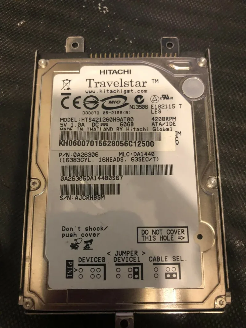 HTC423030F9ATD0 - Hitachi Travelstar 30GB 4200RPM ATA-100 2MB Cache 1.8-inch Hard Disk Drive