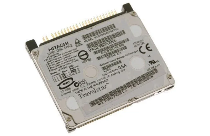 HTC424015F7AT00 - Hitachi Travelstar C4K40 15GB 4200RPM ATA-100 2MB Cache 1.8-inch Hard Disk Drive