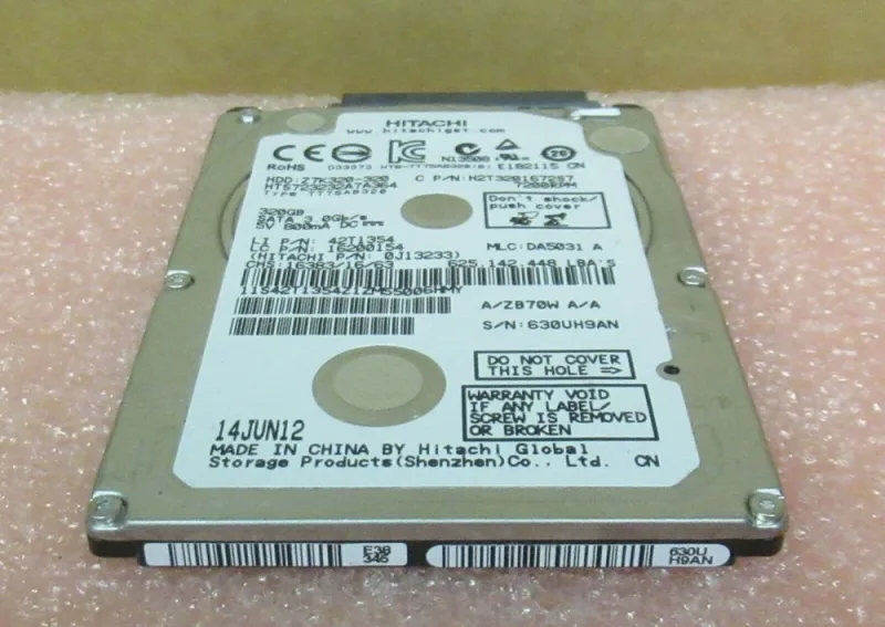 HTE723232L9A300 - Hitachi Travelstar E7K320 320GB 7200RPM SATA 3GB/s 16MB Cache 2.5-inch Hard Disk Drive