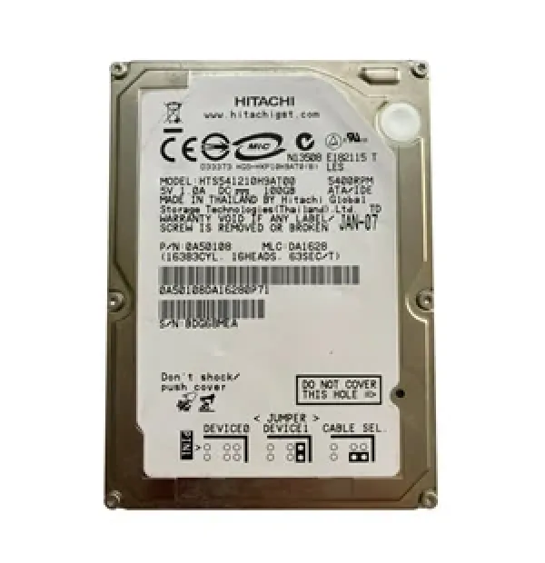 HTS541210H9AT00 - Hitachi Travelstar 5K120 100GB 5400RPM ATA-133 8MB Cache 2.5-inch Hard Drive