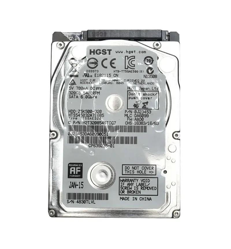HTS545032A7E685 - Hitachi 320GB 5400RPM SATA 6Gb/s 2.5-inch Hard Drive