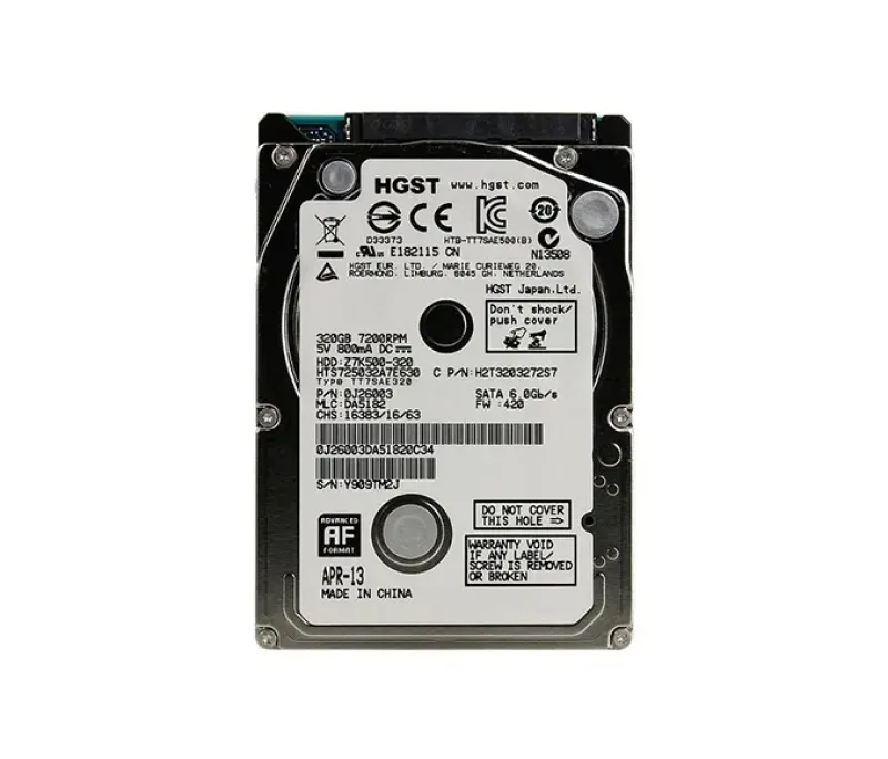 HTS725032A7E630 - Hitachi TravelStar Z7K500 320GB 7200RPM SATA 6Gb/s 32MB Cache 2.5-inch Hard Drive