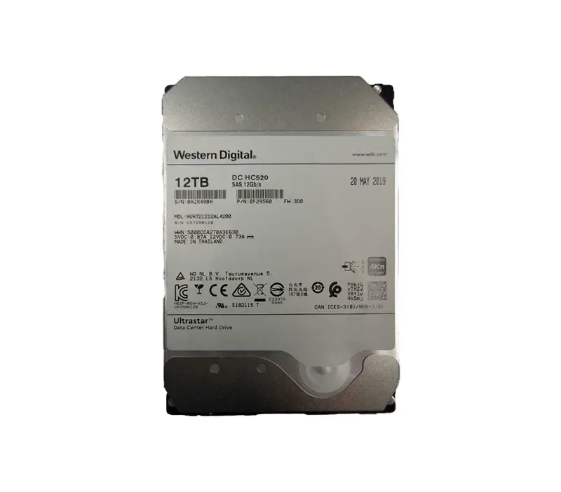 HUH721212AL4200 Hitachi 12TB 7200RPM SAS 12Gb/s 3.5-inch Hard Drive