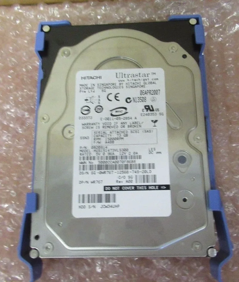 HUS151473VLS300 - Hitachi Ultrastar 15K147 73GB 15000RPM 16MB Cache SAS 3GB/s 3.5-inch Low Profile (1.0INC