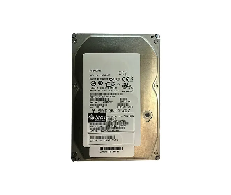 HUS1530SBSUN300G Sun 300GB 15000RPM SAS 3GB/s 16MB Cache Hot-Pluggable 3.5-inch Hard Drive
