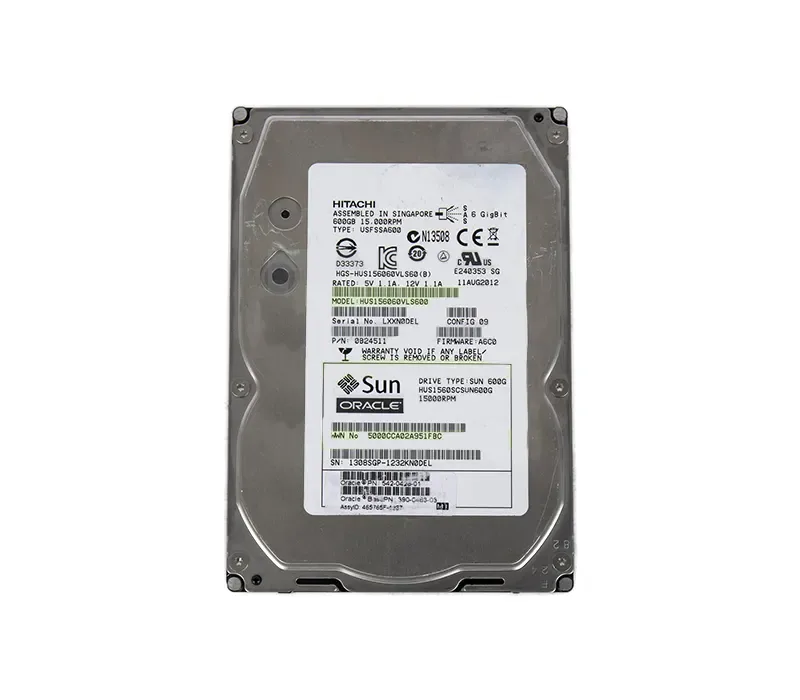 HUS1560SCSUN600G - Sun 600GB 15000RPM SAS 6GB/s Hot-Pluggable 16MB Cache 3.5-inch Hard Drive