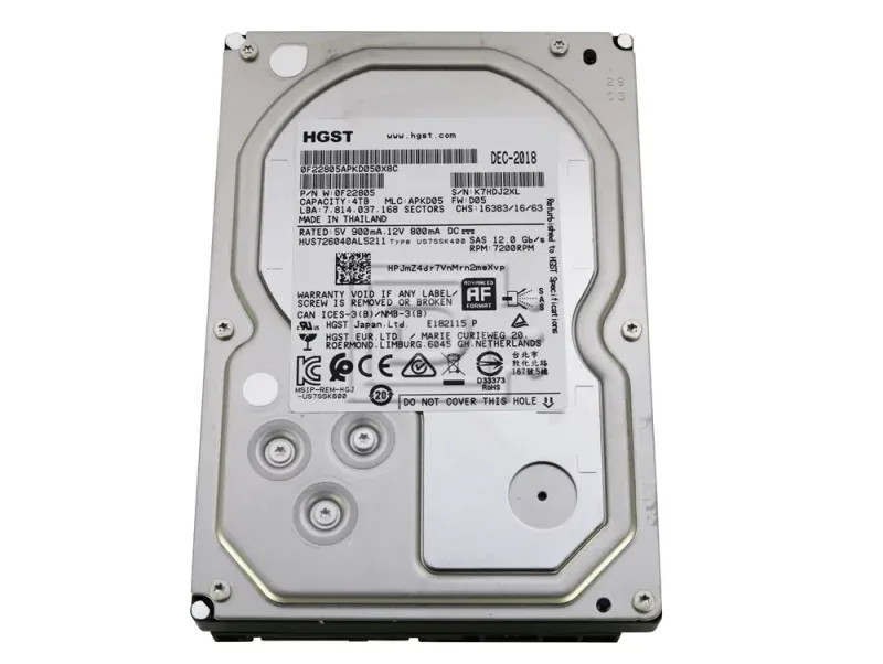 HUS726020AL5210 - Hitachi Ultrastar 7K6000 2TB 7200RPM SAS 12Gb/s 128MB Cache 512e 3.5-inch Hard Drive