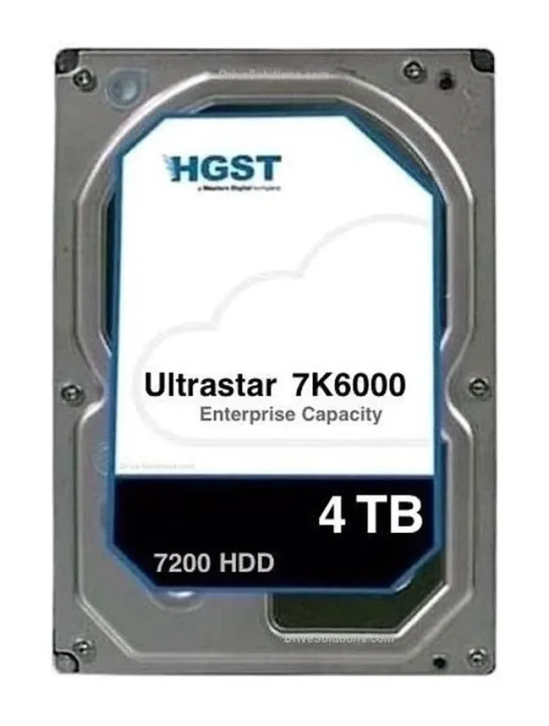 HUS726040ALN614 - Hitachi Ultrastar 7K6000 4TB 7200RPM SATA 6Gb/s 128MB Cache (SE) 3.5-inch Hard Drive