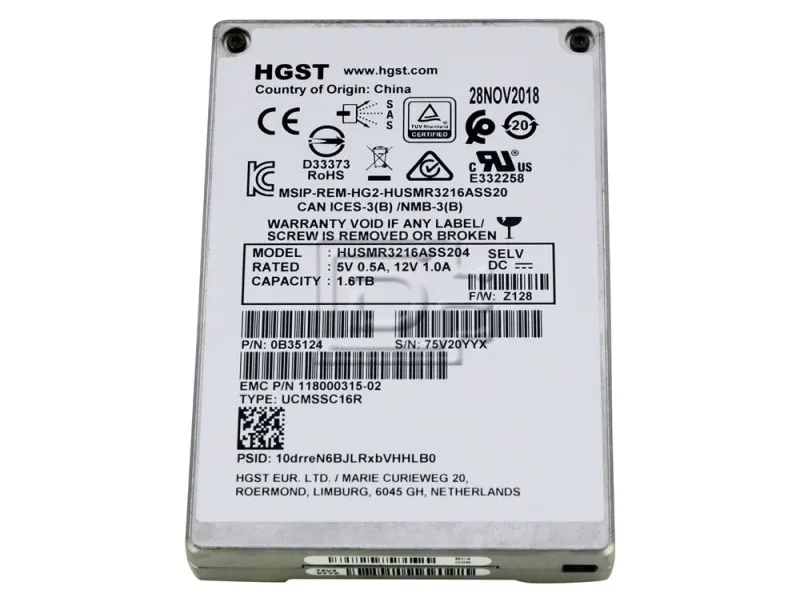 HUSML4040ASS600 - HGST Ultrastar SSD400M 400GB Multi-Level-Cell SAS 6GB/s 2.5-inch Solid State Drive