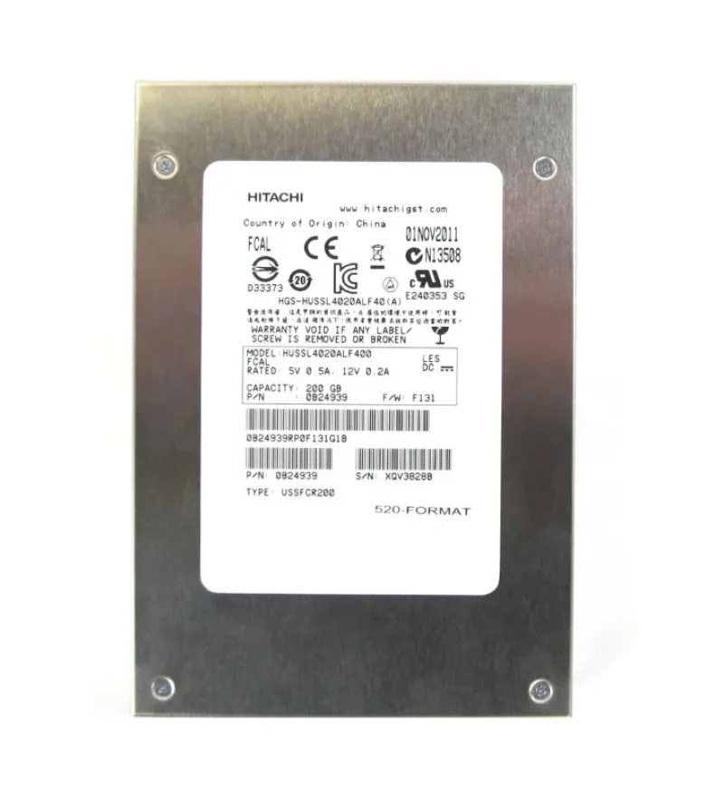 HUSSL4020ALF400 - Hitachi UltraStar SSD400S 200GB Single-Level-Cell Fibre Channel 4Gb/s 3.5-inch Solid State Drive