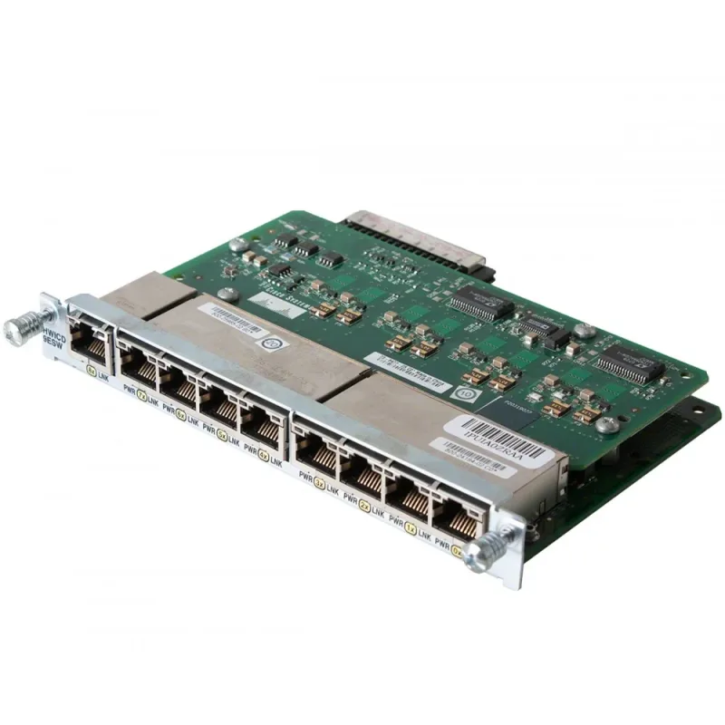 HWIC-D-9ESW-POE - Cisco 2800 9-Port 9 x 10/100Mb/s PoE High-Speed WAN Interface Card
