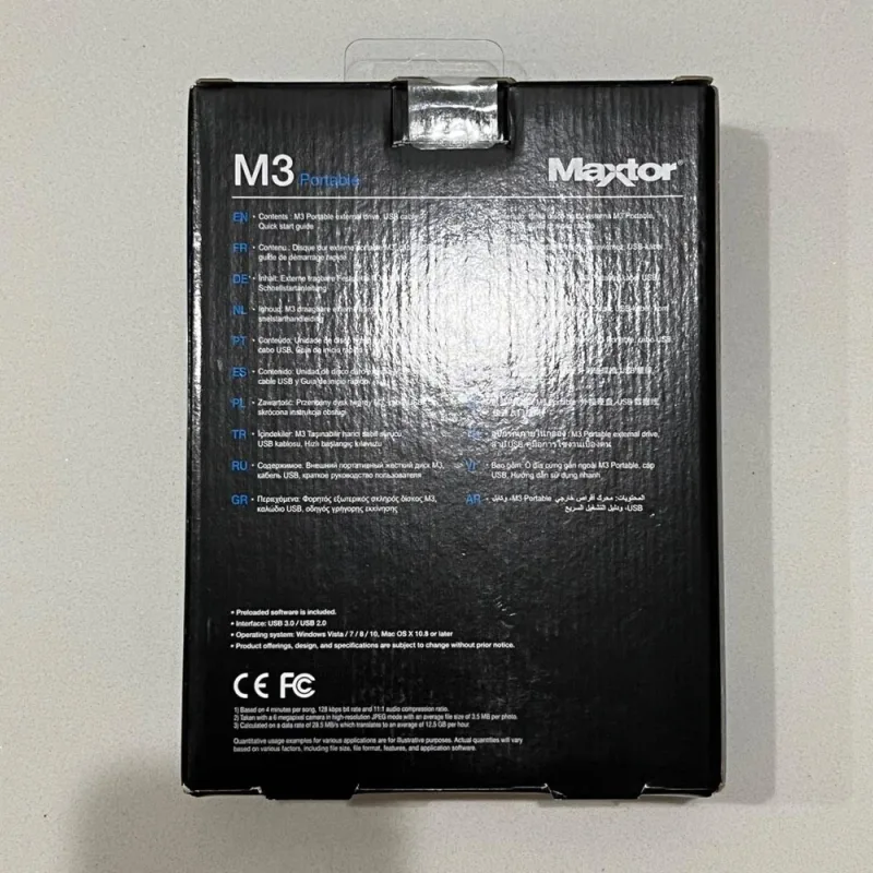 Maxtor HX-M201TCB/GM M3 2TB Portable External Hard Drive