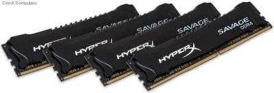 Kingston Technology HX421C13PBK4/32 32GB Kit (4 X 8GB) DDR4-2133MHz PC4-17000 non-ECC Unbuffered CL15 288-Pin DIMM 1.2V Memory